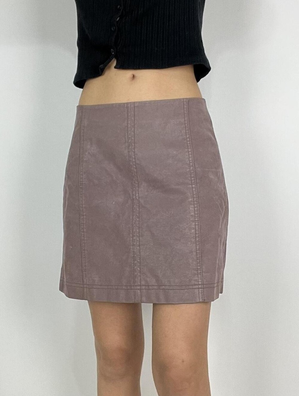 FREE PEOPLE Modern Femme Vegan Suede Skirt - Size 8 - NWOT